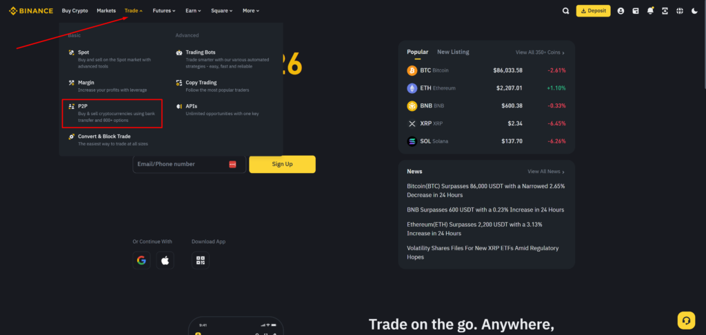 binance-17-1024x486 Binance Fiat (Euro) Depozit i Povlačenje