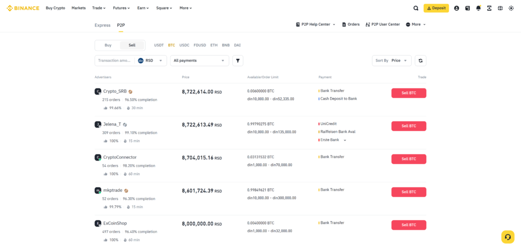binance-3-1-1024x488 Binance Fiat (Euro) Depozit i Povlačenje