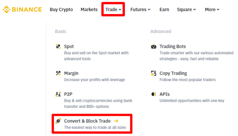 binance-convert-1 Šta je Binance Convert i kako ga koristiti?