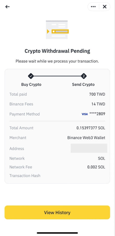 payment-confirmation Kako Kupiti Kriptovalute Karticom Preko Binance Wallet-a - Vodič za Početnike