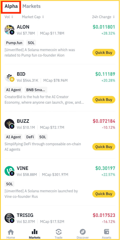 alpha-1 Šta je Binance Alpha i Kako Funkcioniše?