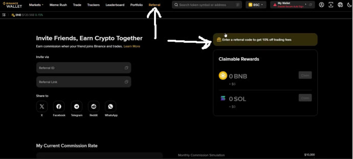 ref Prilika za 10% popusta na proviziju uz Binance Web3 novčanik
